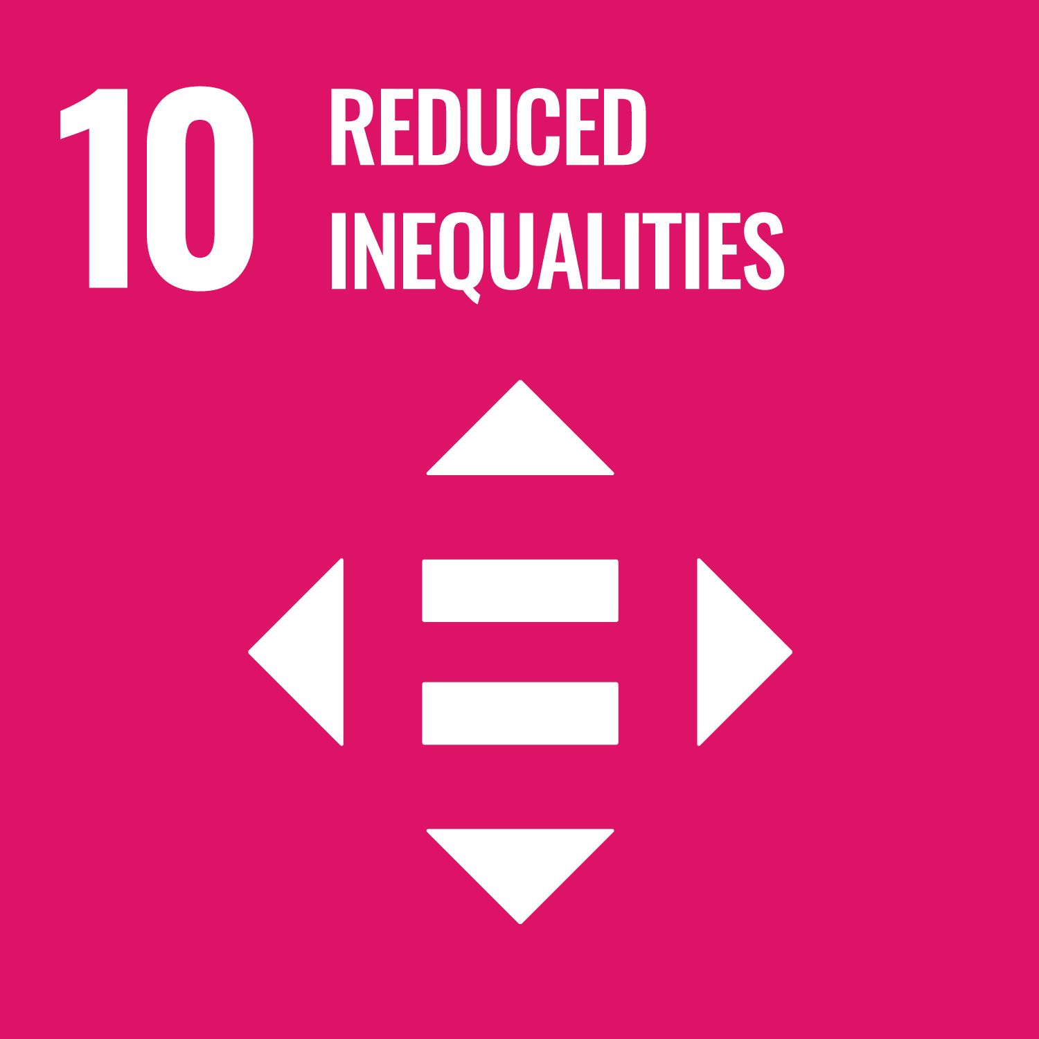 Sustainable development goal 10 icon